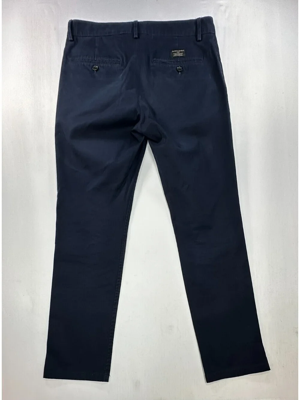 Banana Republic Fulton Stretch Flat Chinos Blue Mens 31/30